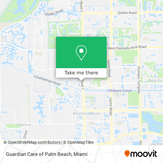 Guardian Care of Palm Beach map