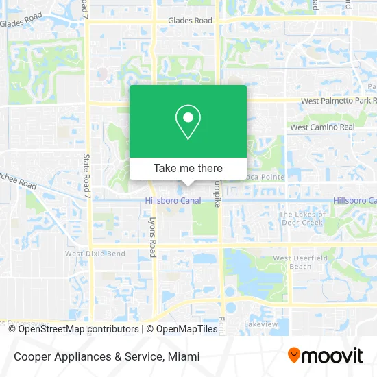 Cooper Appliances & Service map