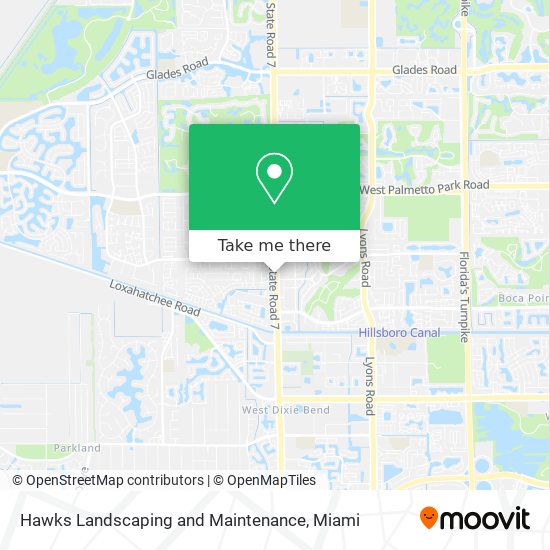 Hawks Landscaping and Maintenance map