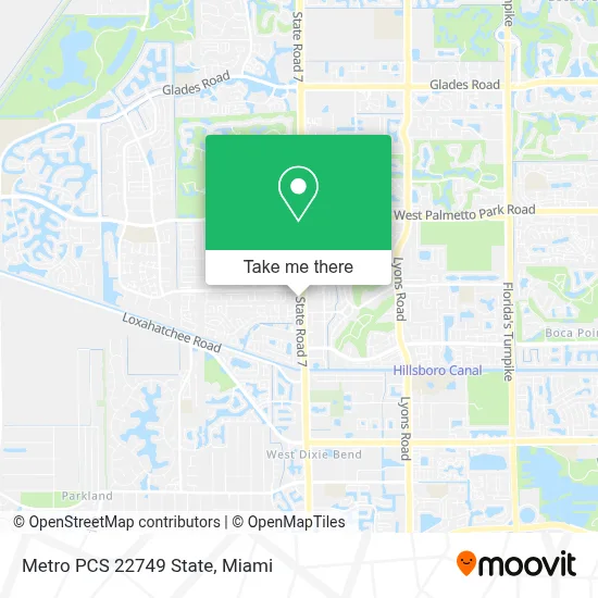 Metro PCS 22749 State map