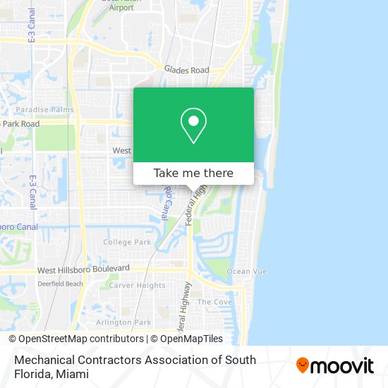 Mechanical Contractors Association of South Florida map