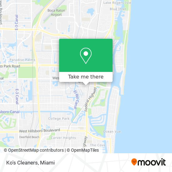 Ko's Cleaners map