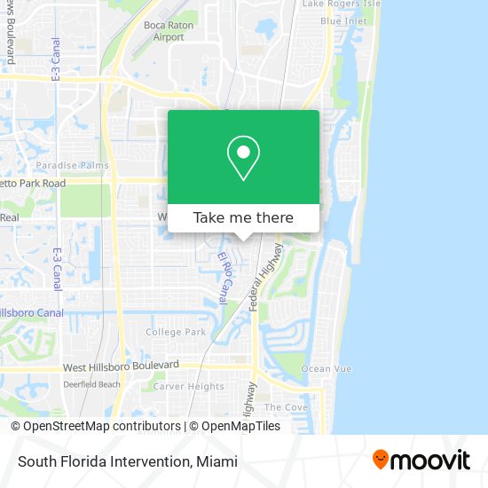 South Florida Intervention map