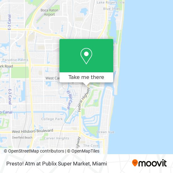 Presto! Atm at Publix Super Market map