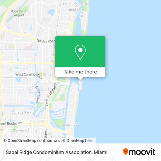 Mapa de Sabal Ridge Condominium Association