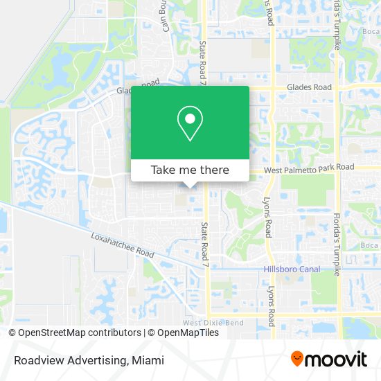 Roadview Advertising map