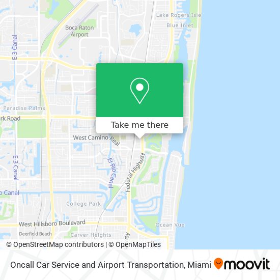 Oncall Car Service and Airport Transportation map