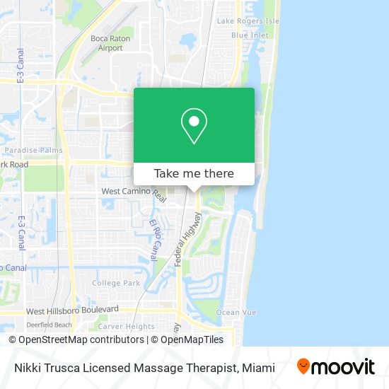 Nikki Trusca Licensed Massage Therapist map