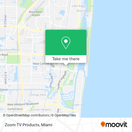 Zoom TV Products map