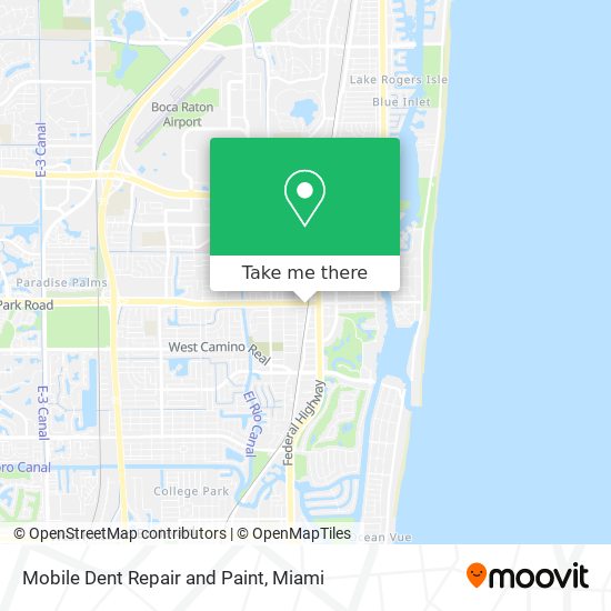 Mobile Dent Repair and Paint map