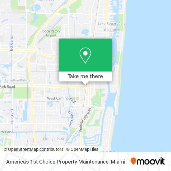 America's 1st Choice Property Maintenance map