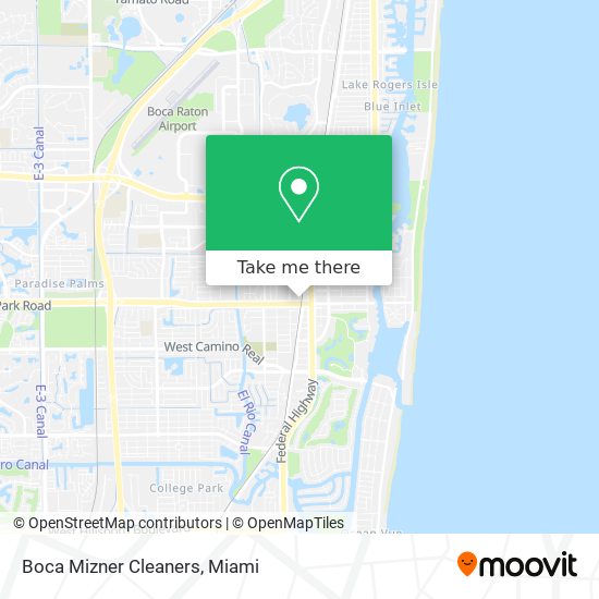 Boca Mizner Cleaners map