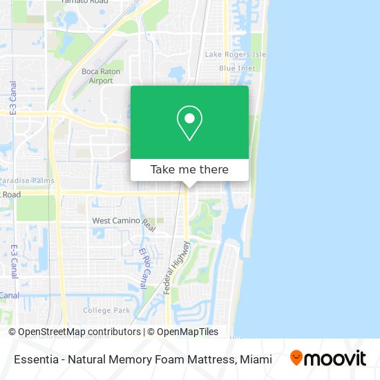 Essentia - Natural Memory Foam Mattress map