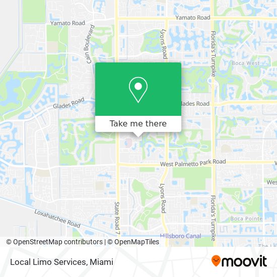 Local Limo Services map