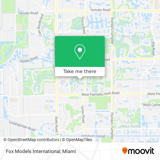 Fox Models International map