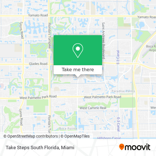 Take Steps South Florida map