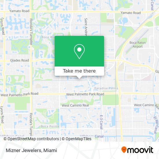 Mizner Jewelers map