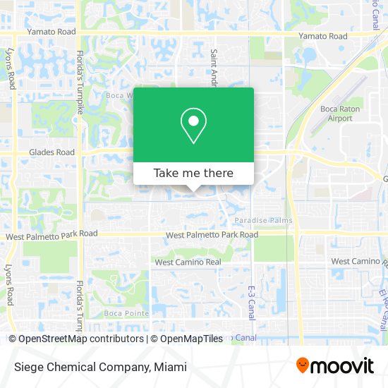 Siege Chemical Company map