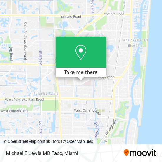 Michael E Lewis MD Facc map