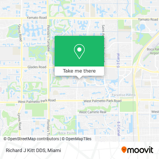 Richard J Kitt DDS map