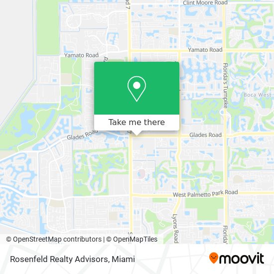 Mapa de Rosenfeld Realty Advisors