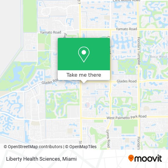 Liberty Health Sciences map