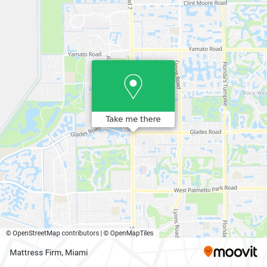 Mattress Firm map