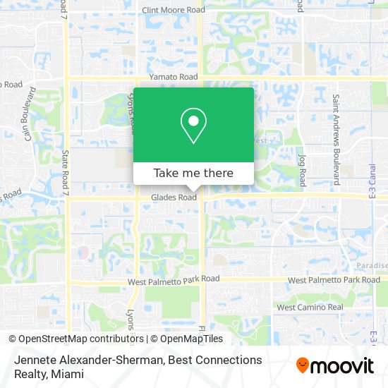 Mapa de Jennete Alexander-Sherman, Best Connections Realty