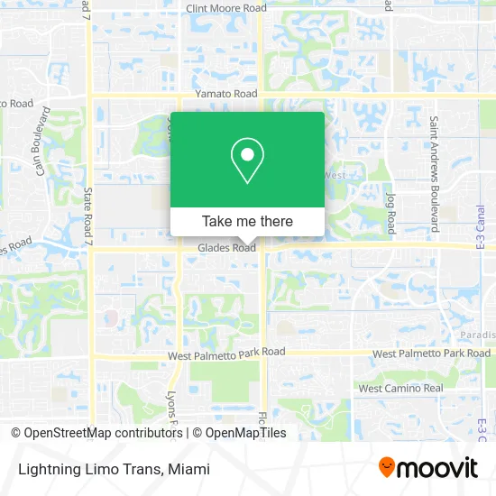 Lightning Limo Trans map