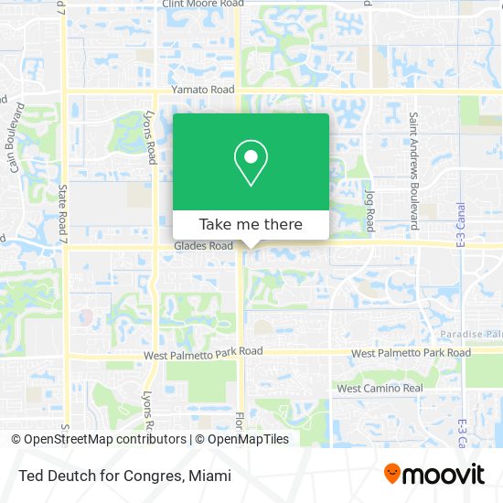 Mapa de Ted Deutch for Congres