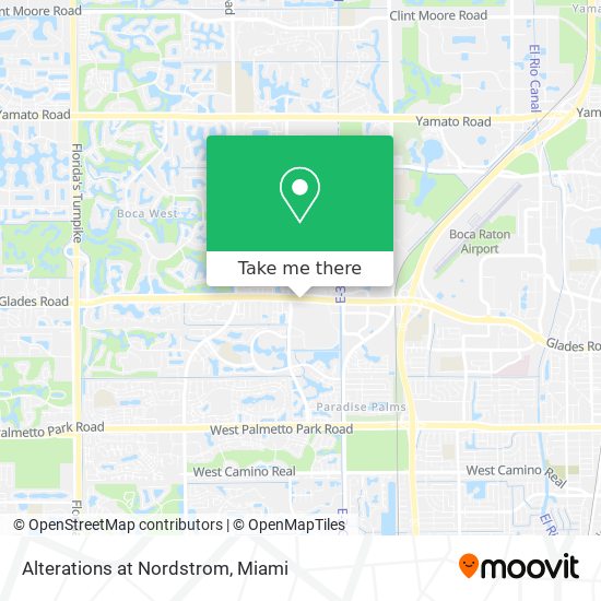 Alterations at Nordstrom map