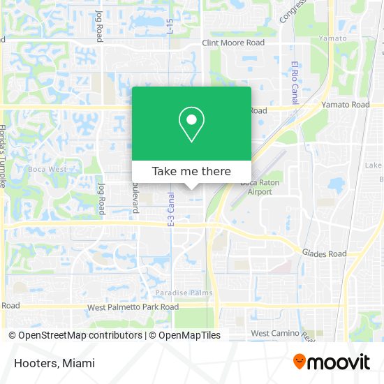 Hooters map