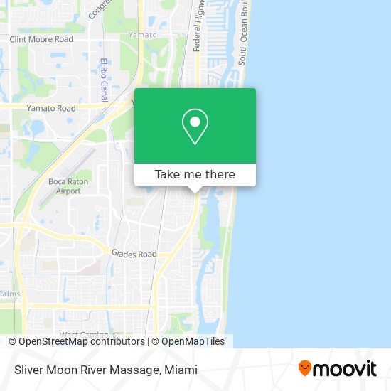 Sliver Moon River Massage map