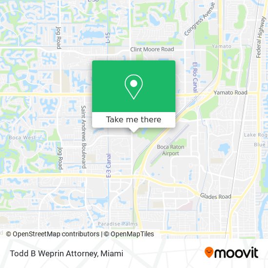 Todd B Weprin Attorney map