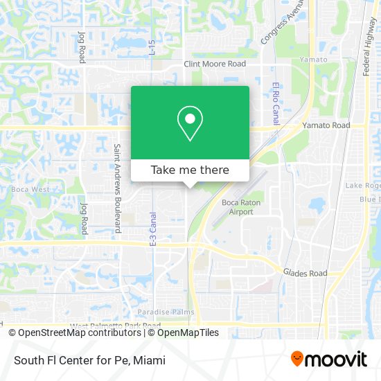 South Fl Center for Pe map