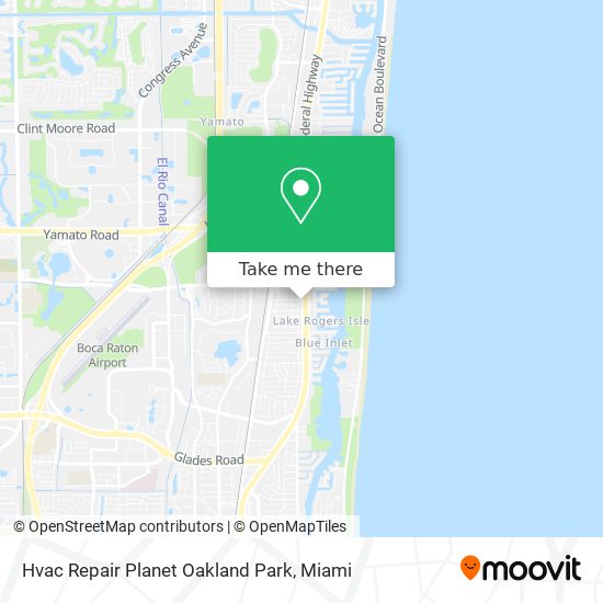 Mapa de Hvac Repair Planet Oakland Park