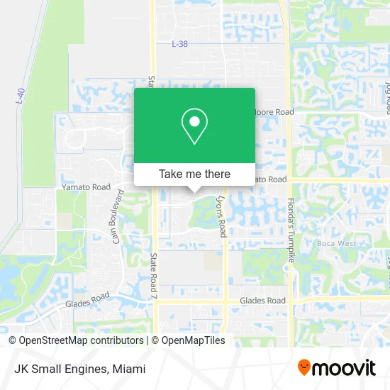 JK Small Engines map