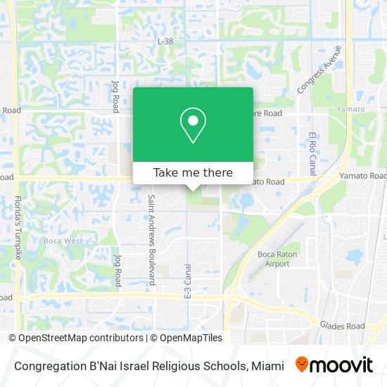 Congregation B'Nai Israel Religious Schools map