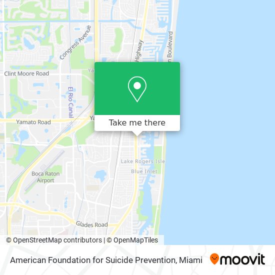 American Foundation for Suicide Prevention map