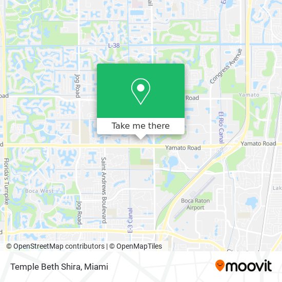 Temple Beth Shira map