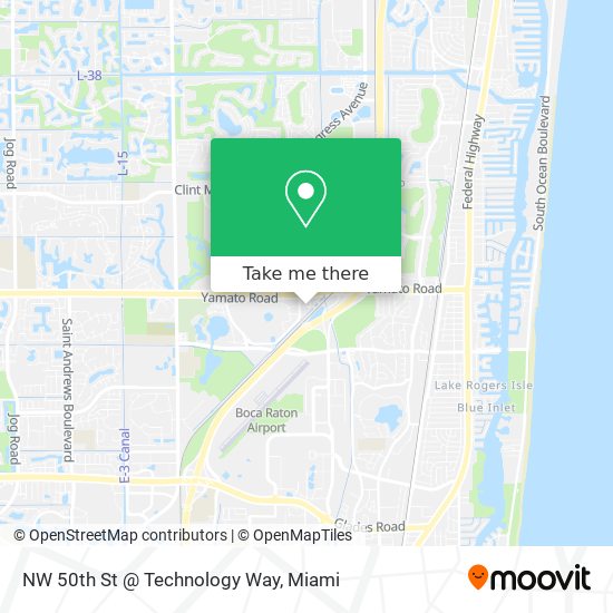 Mapa de NW 50th St @ Technology Way
