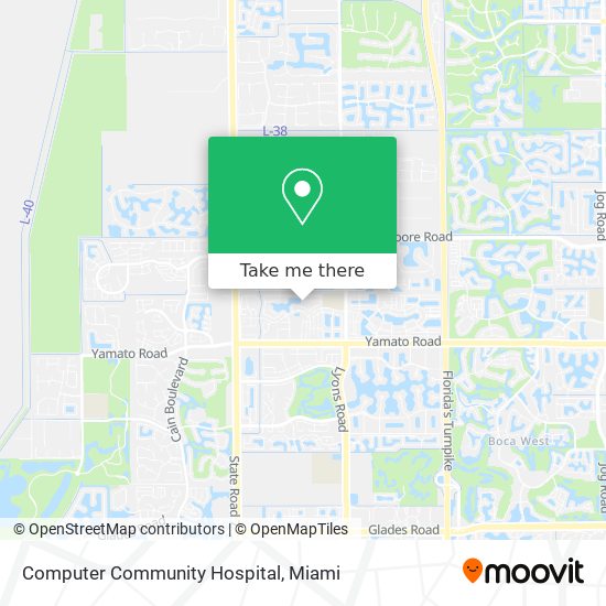 Computer Community Hospital map