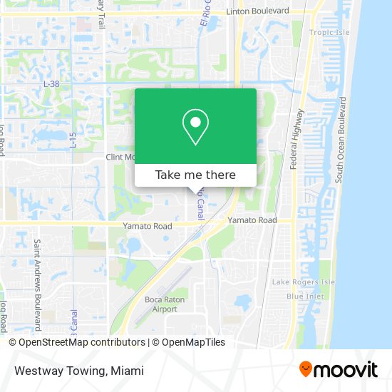 Westway Towing map