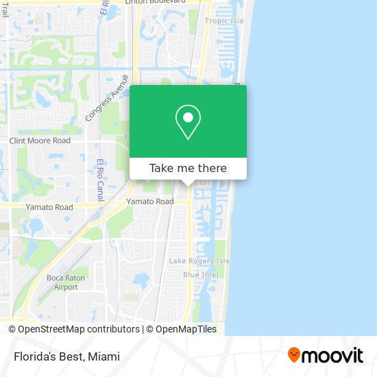 Florida's Best map