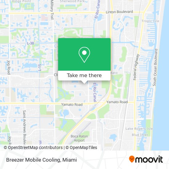 Mapa de Breezer Mobile Cooling