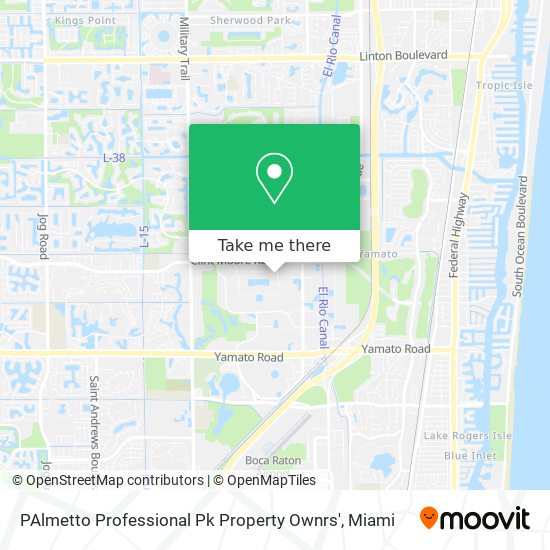 Mapa de PAlmetto Professional Pk Property Ownrs'