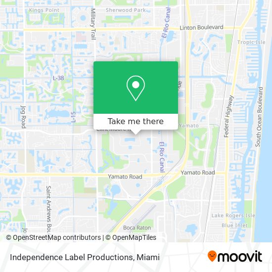 Independence Label Productions map