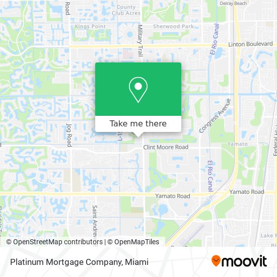 Platinum Mortgage Company map