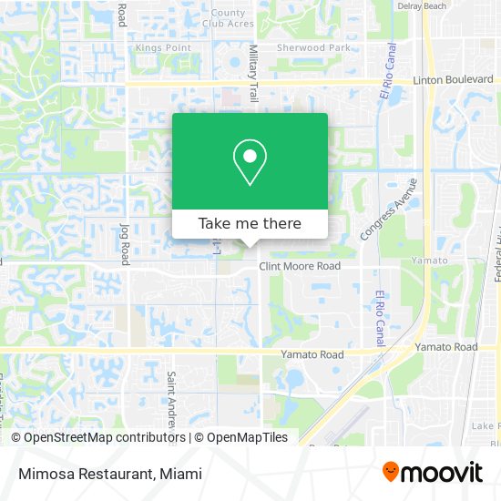 Mimosa Restaurant map