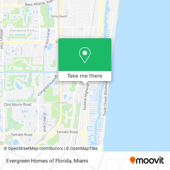 Evergreen Homes of Florida map